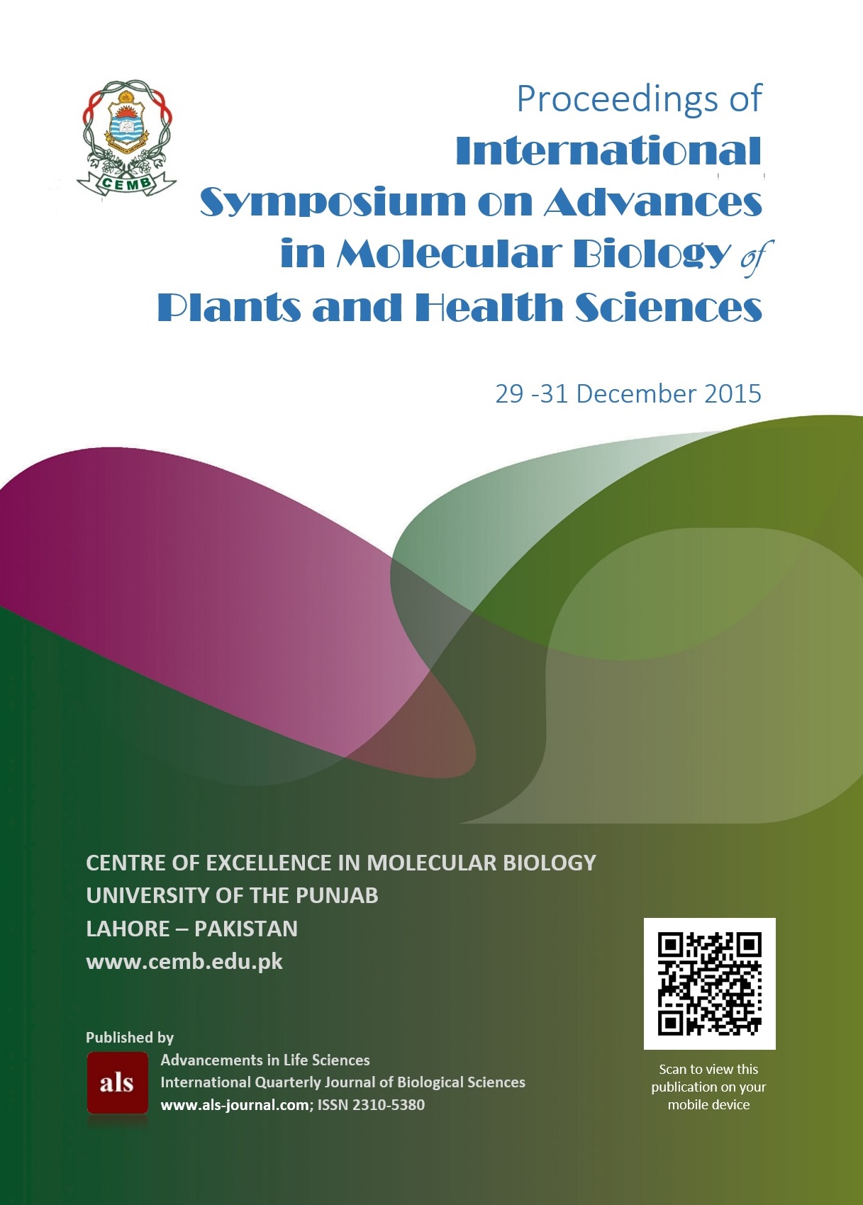 Proceedings Of International Symposium Advancements In Life Sciences 