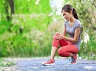 Knee Injury - sports running knee injuries on woman